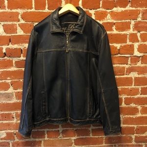 Distressed Leather Jacket